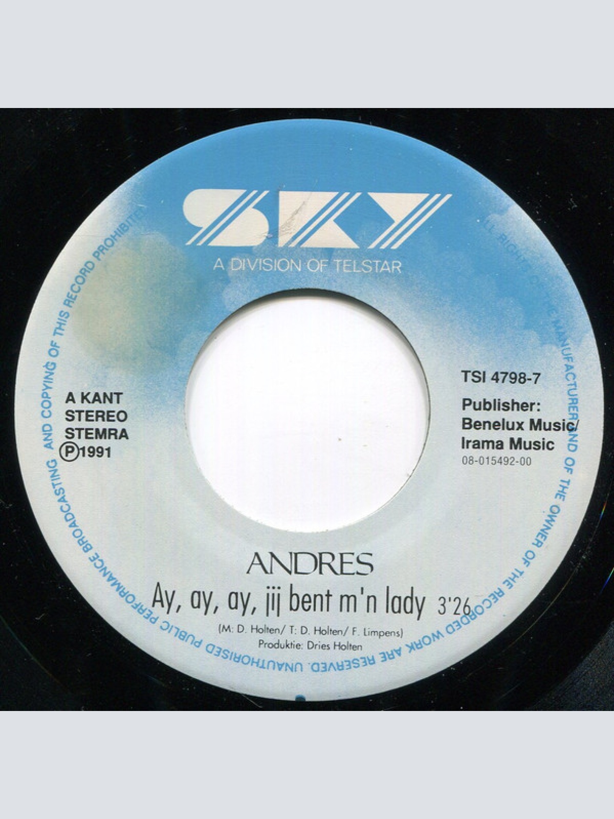 Vinyl / Andres - Ay, Ay, Ay, Jij Bent M'n Lady