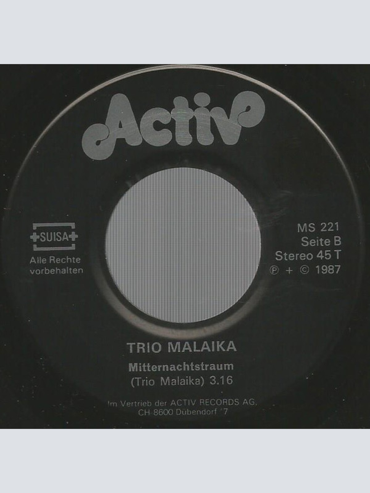 Vinyl / Trio Malaika - Küss Mich Heut Zum Letzten Mal