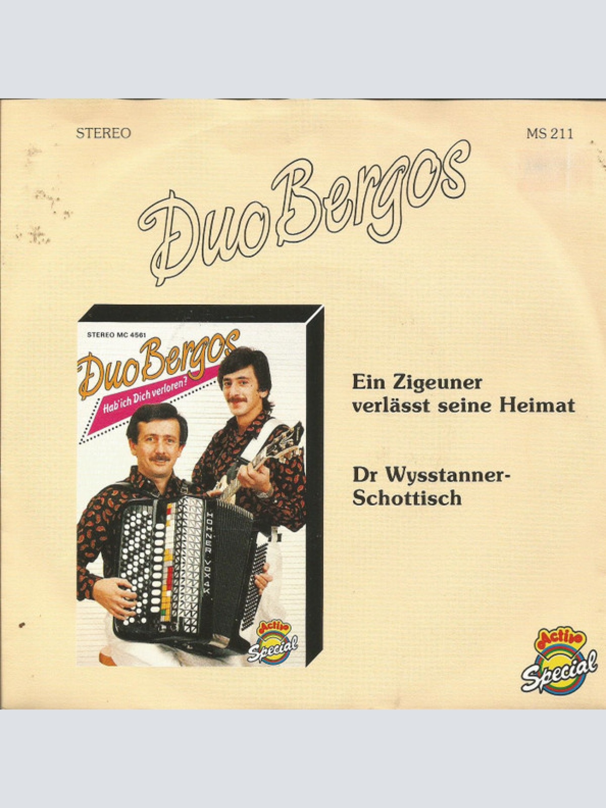 Vinyl / Duo Bergos - Ein Zigeuner Verlässt Seine Heimat / Dr Wysstaner-Schottisch