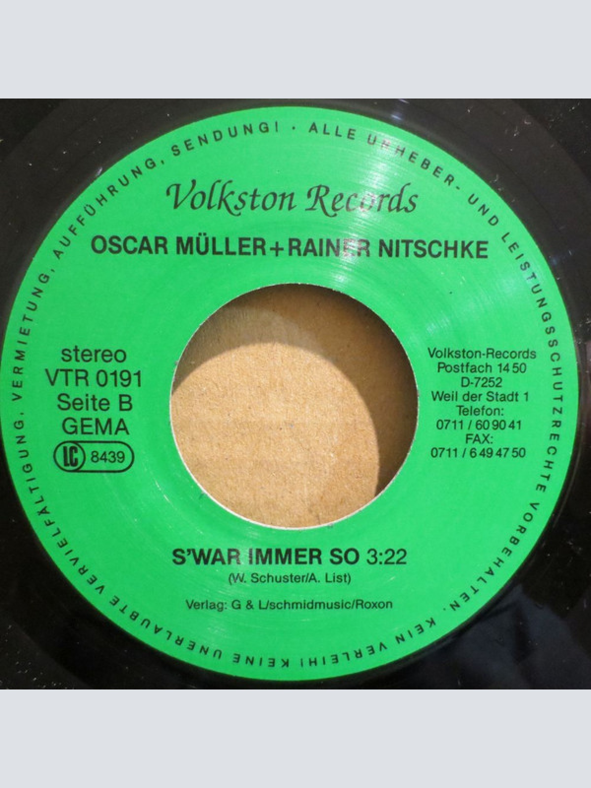 Vinyl / Oscar Müller - Opa, Was Moinsch Du...