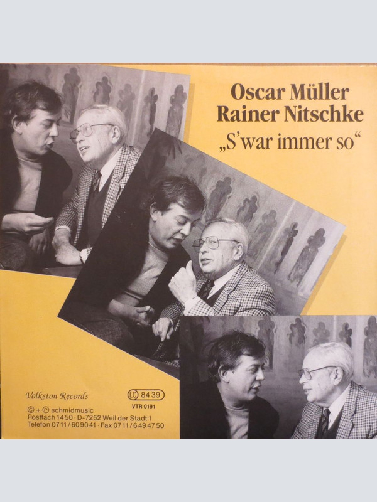 Vinyl / Oscar Müller - Opa, Was Moinsch Du...