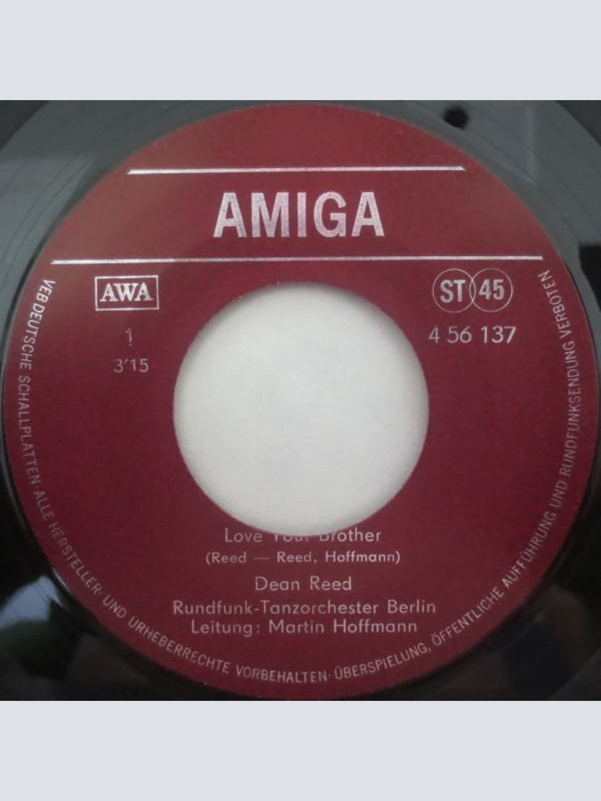 Vinyl / Dean Reed - Love Your Brother / Um Der Großen Liebe Willen