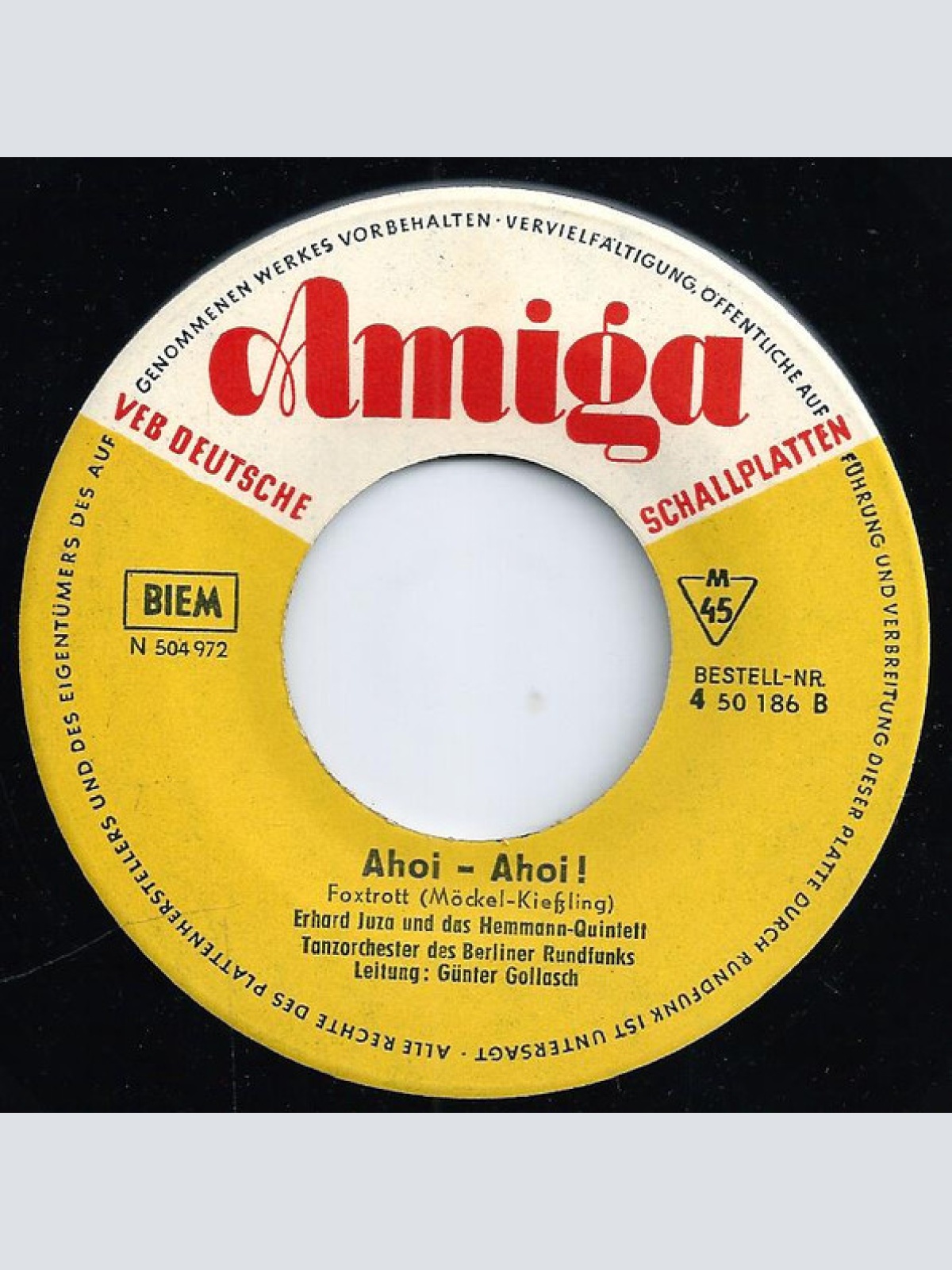 Vinyl / Erhard Juza - Das Fehlt Mir Noch Zum Glück / Ahoi-Ahoi !