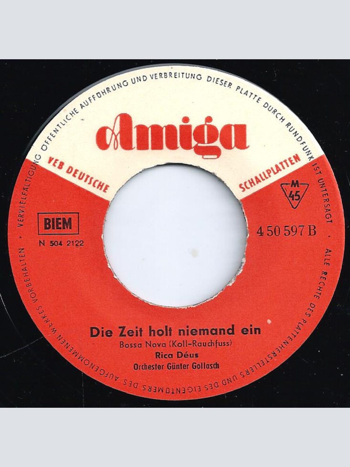 Vinyl / Rica Déus - Was Ich Brauch' Zum Glücklichsein / Die Zeit Holt Niemand Ein