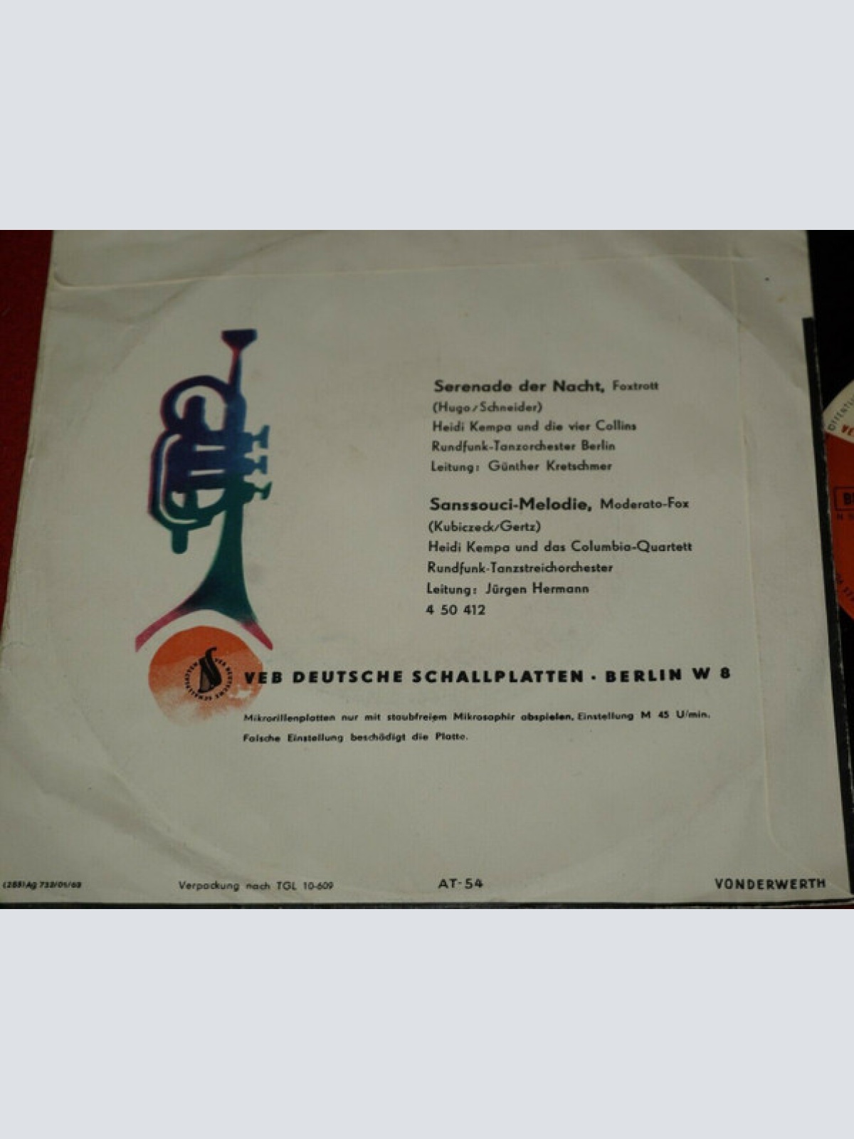 Vinyl / Heidi Kempa - Serenade Der Nacht / Sanssouci-Melodie