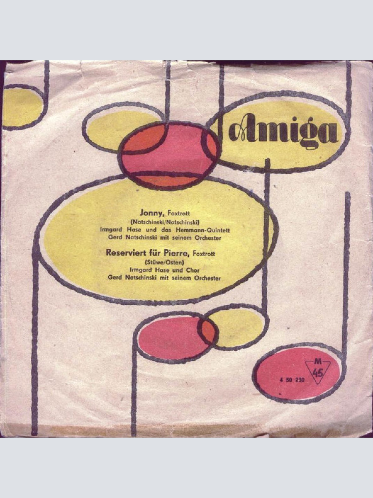 Vinyl / Irmgard Hase - Jonny / Reserviert Für Pierre