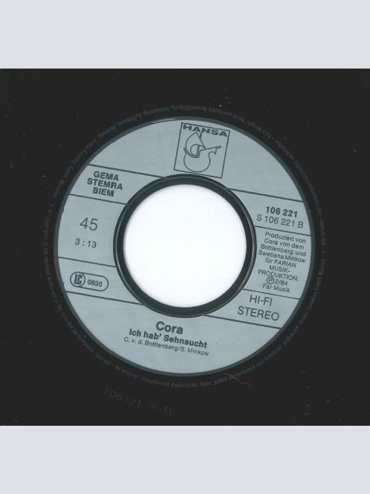 Vinyl / Cora - Liebeskummer