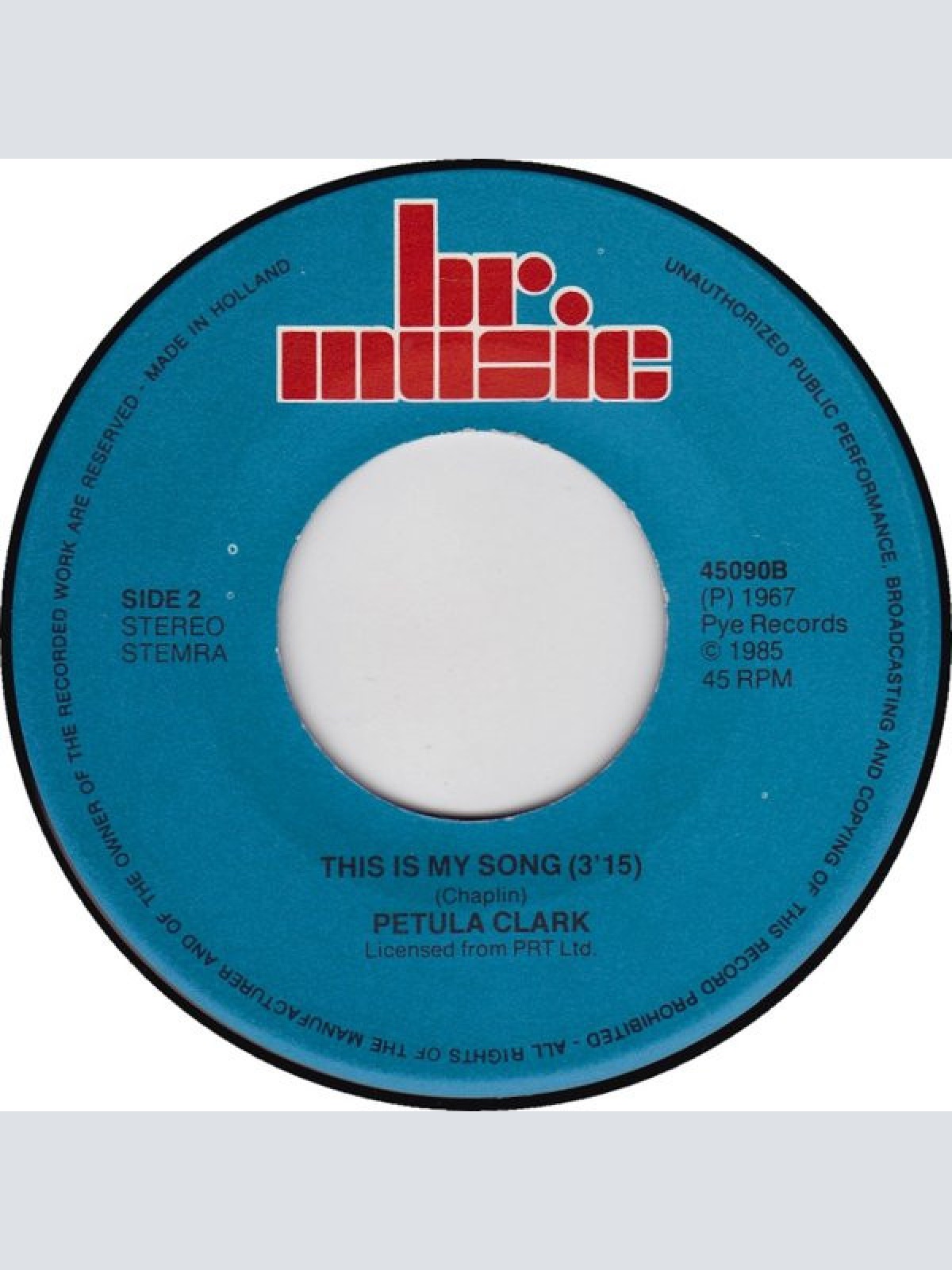 Vinyl / Petula Clark - Downtown / This Is My Song