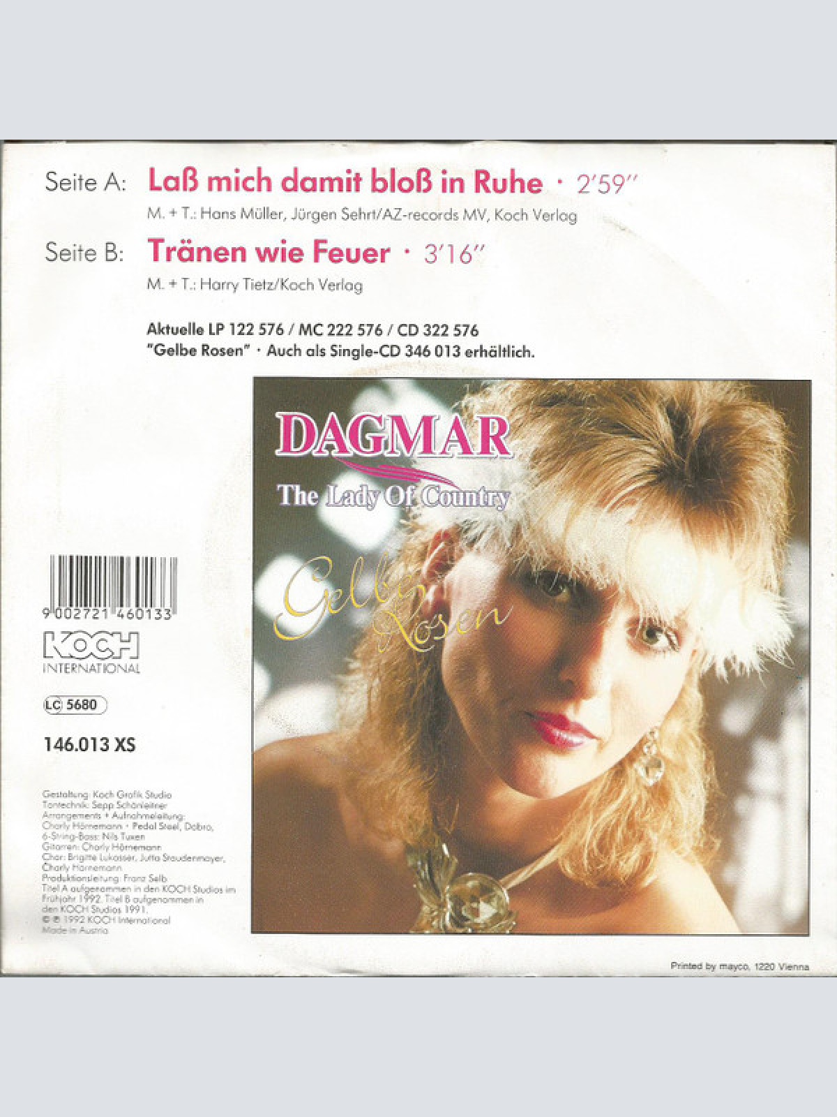 Vinyl / Dagmar - Laß Mich Damit Bloss In Ruhe