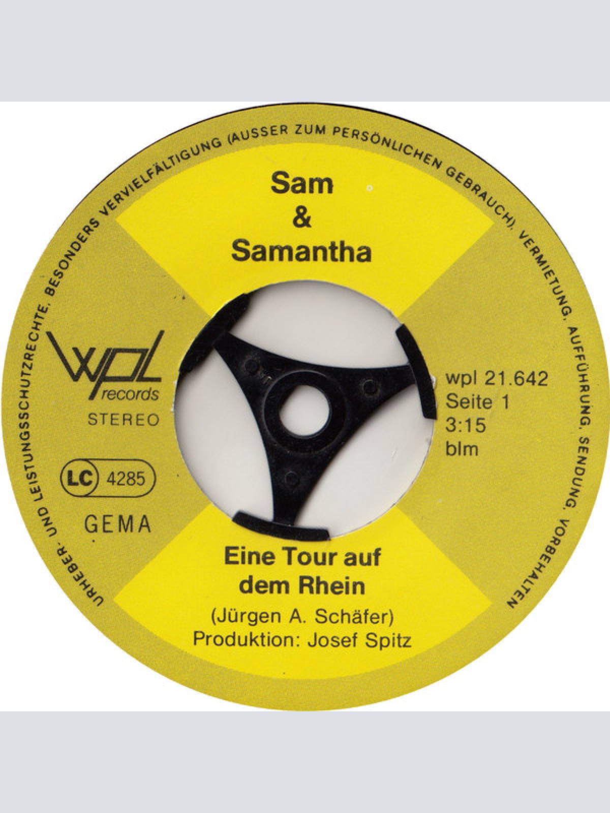 Vinyl / Sam & Samantha - Eine Tour Auf Dem Rhein