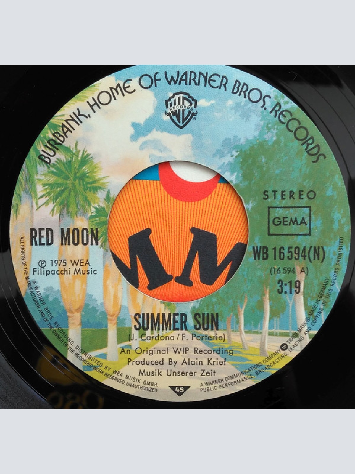 Vinyl / Red Moon (3) - Summer Sun / Outside Your Door
