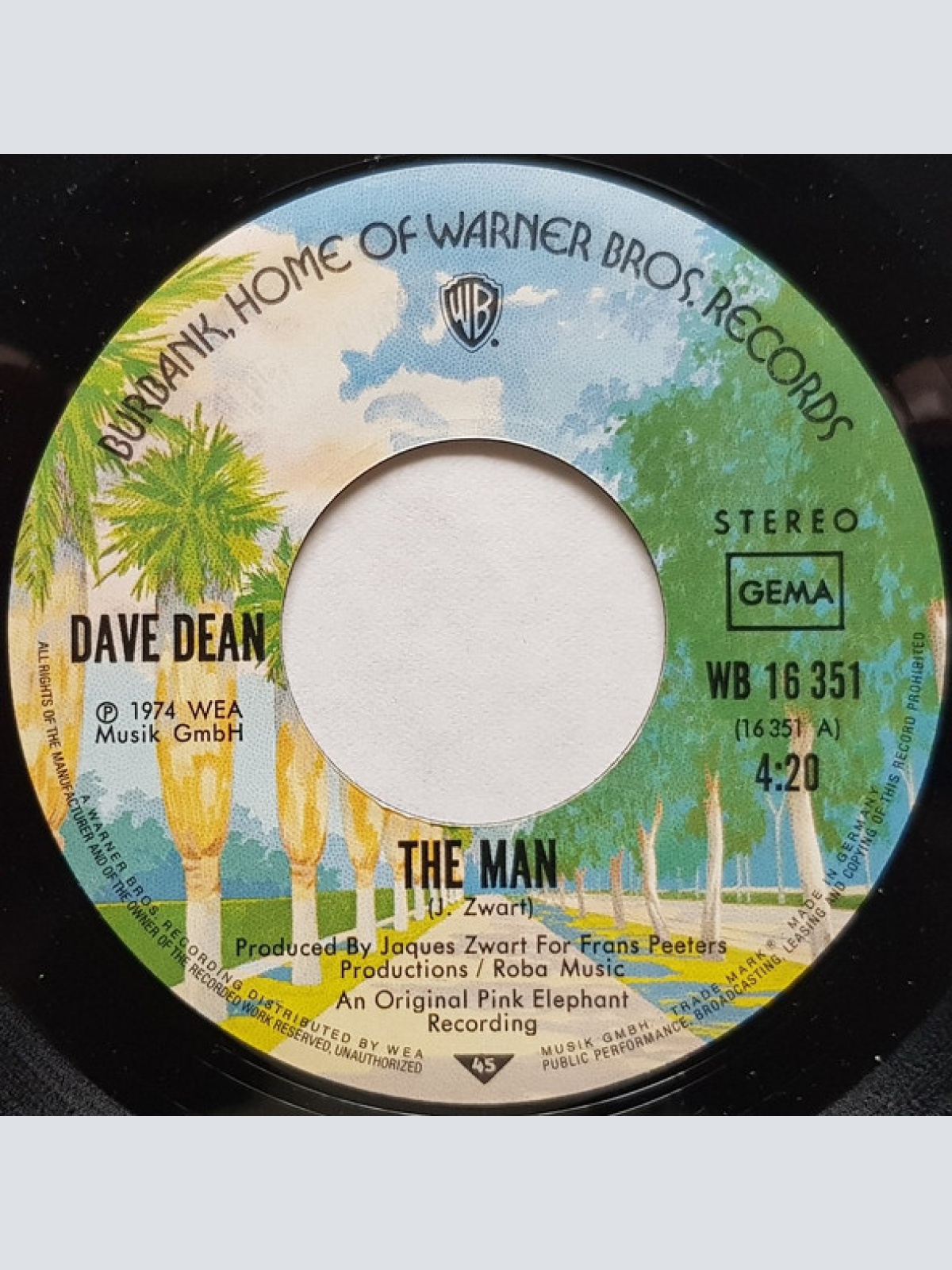 Vinyl / Dave Dean (3) - The Man