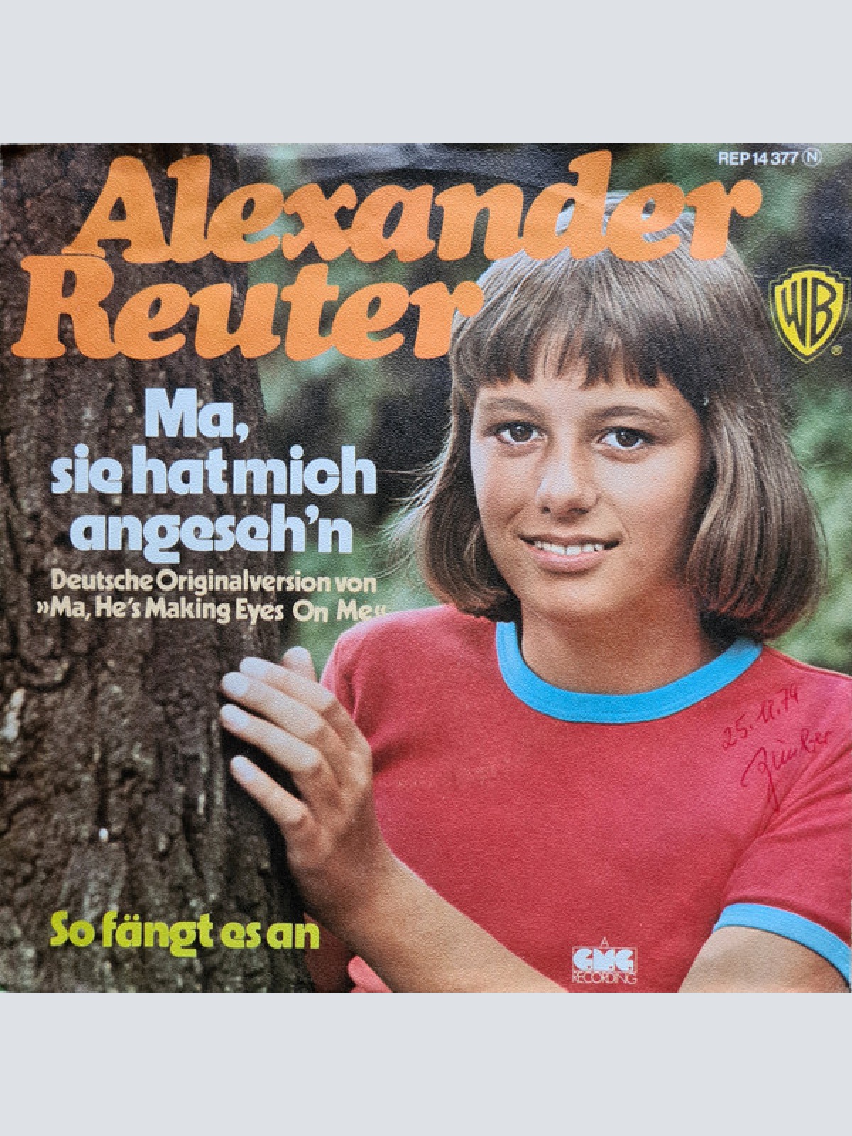 Vinyl / Alexander Reuter - Ma, Sie Hat Mich Angeseh'n
