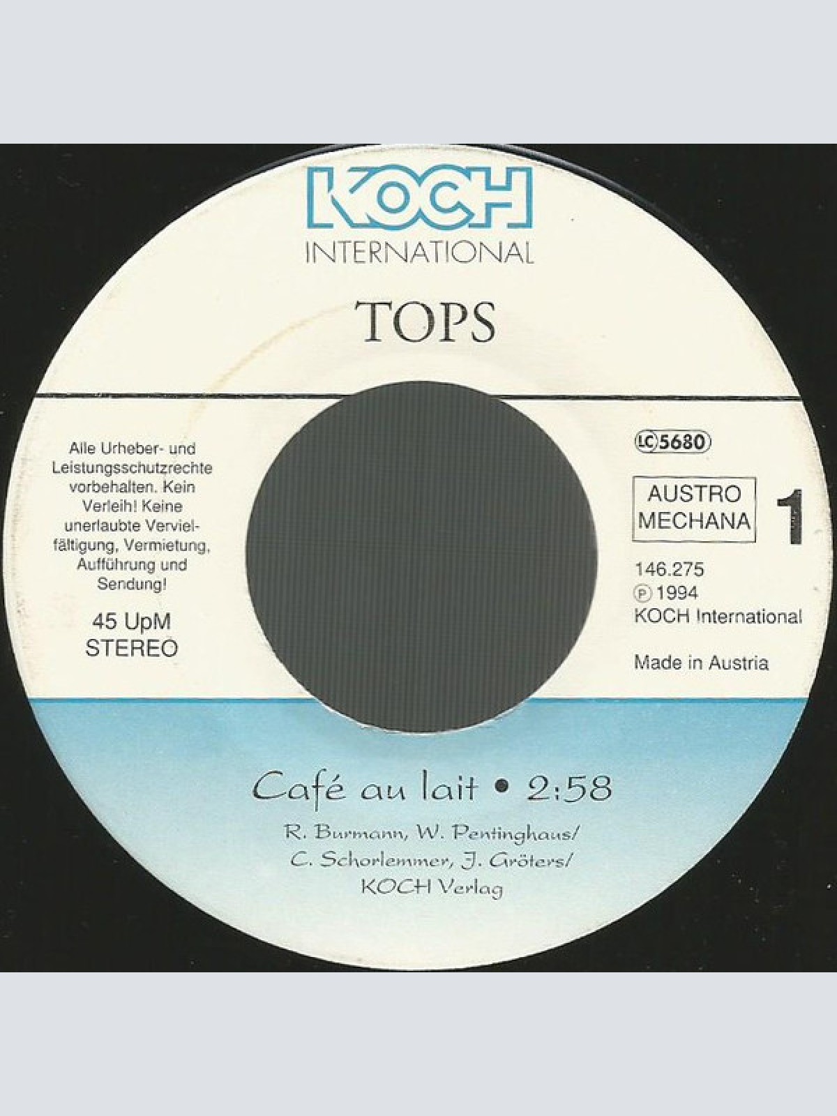 Vinyl / Tops - Café Au Lait