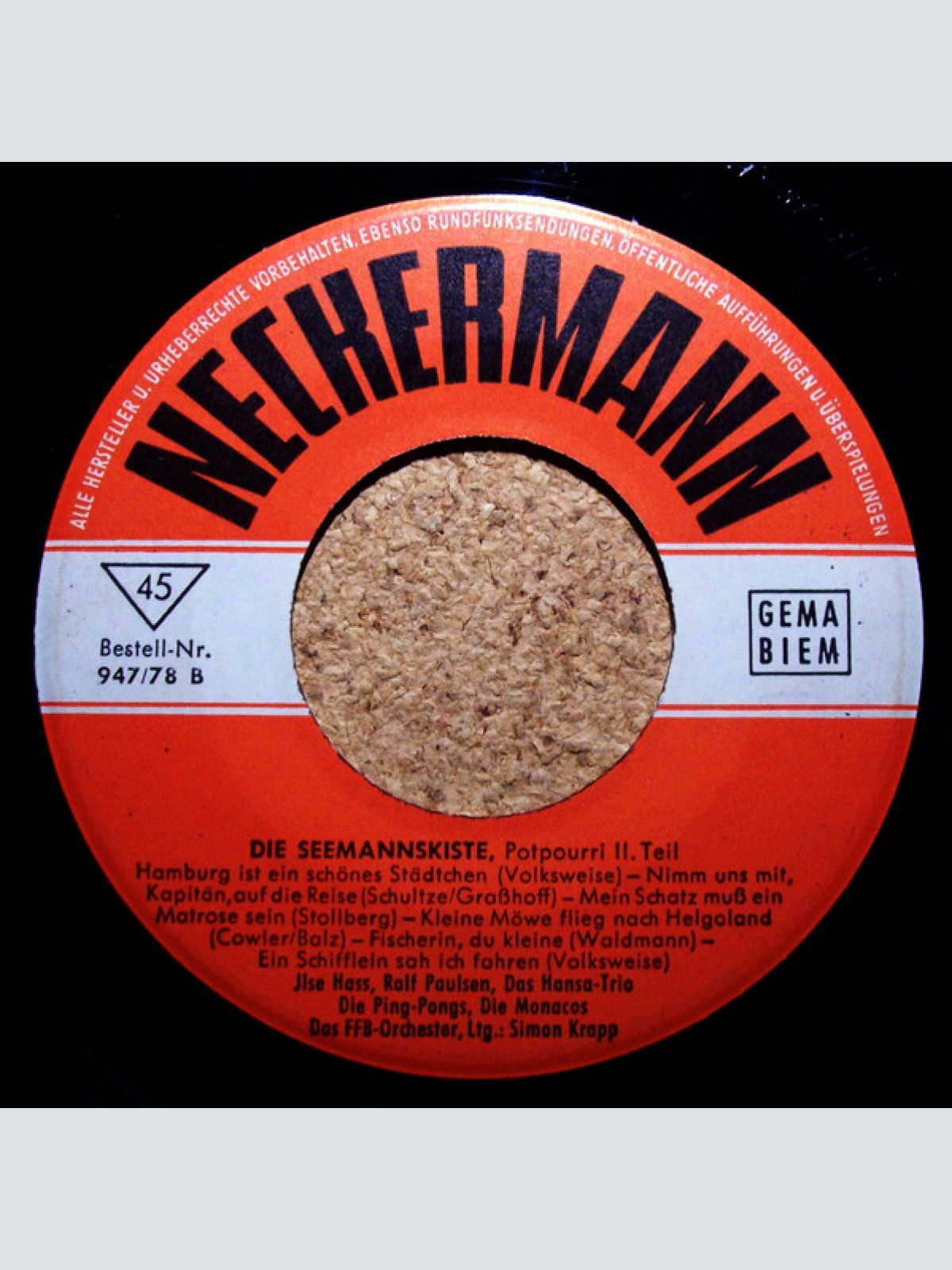 Vinyl / Jlse Hass*, Ralf Paulsen, Das Hansa-Trio, Die Ping-Pongs, Die Monacos - Die Seemannskiste