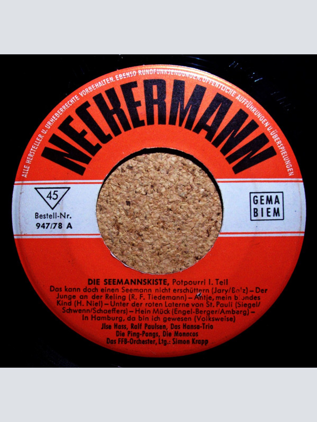 Vinyl / Jlse Hass*, Ralf Paulsen, Das Hansa-Trio, Die Ping-Pongs, Die Monacos - Die Seemannskiste