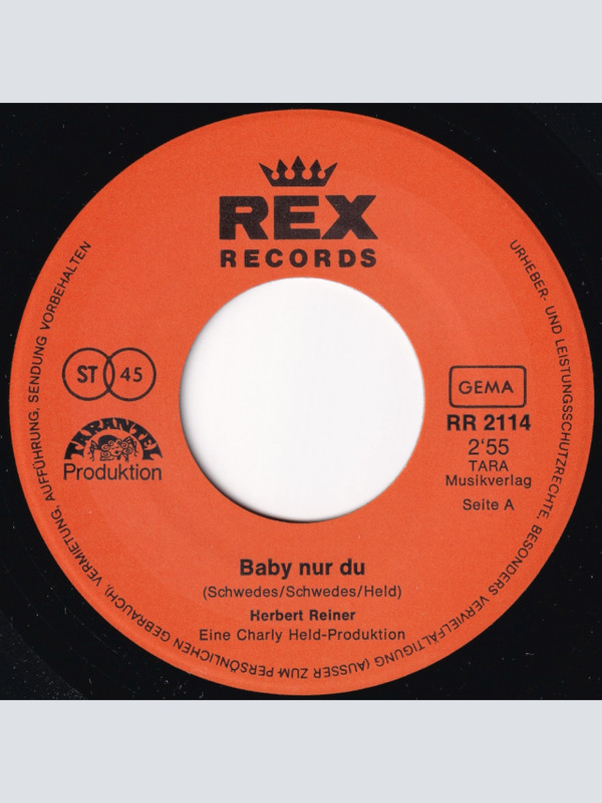 Vinyl / Herbert Reiner - Baby Nur Du