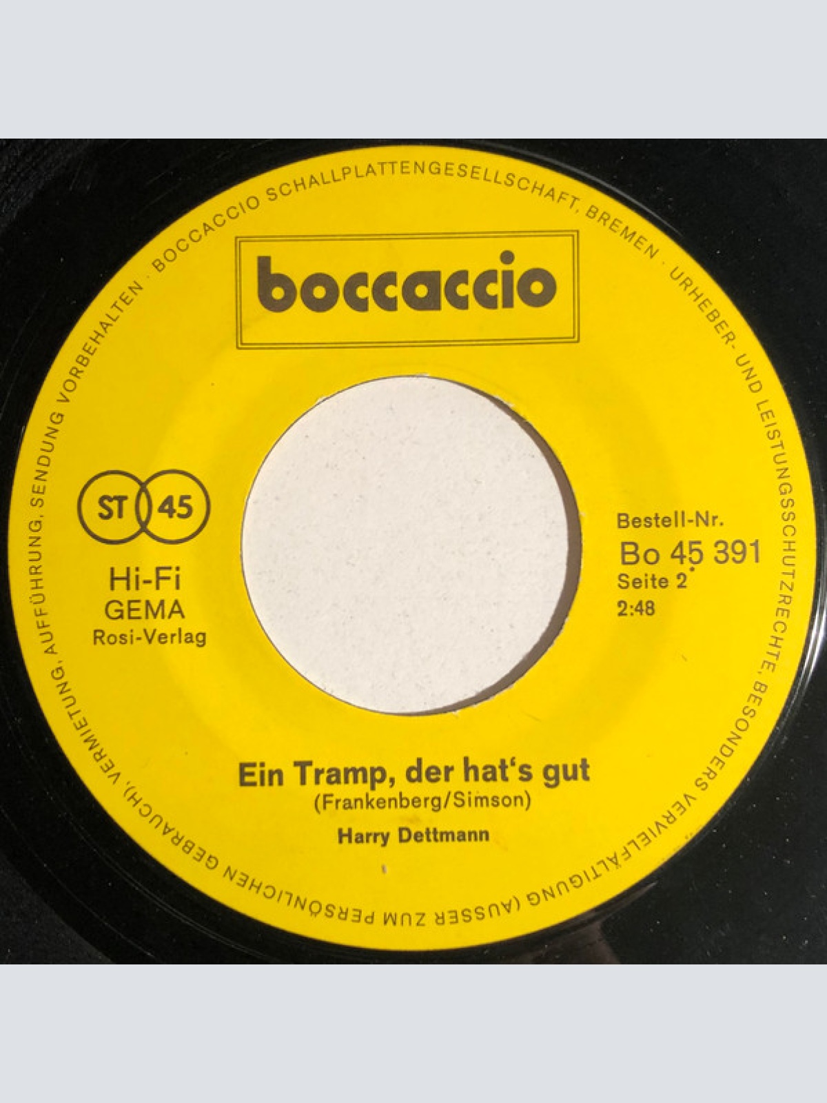 Vinyl / Harry Dettmann - Nach Haus Zu Muttern Wollen Wir