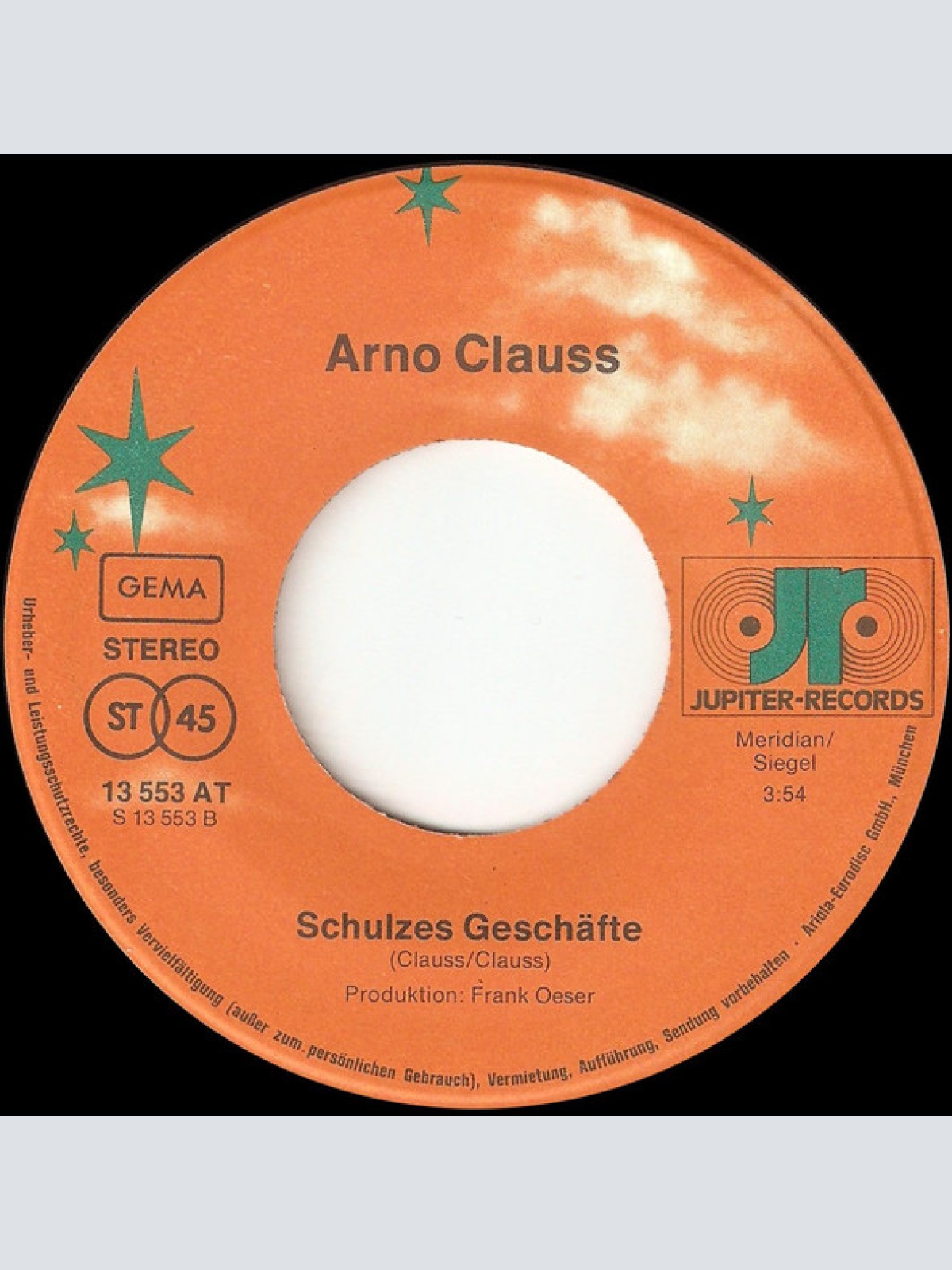 Vinyl / Arno Clauss - Hau Doch Ab