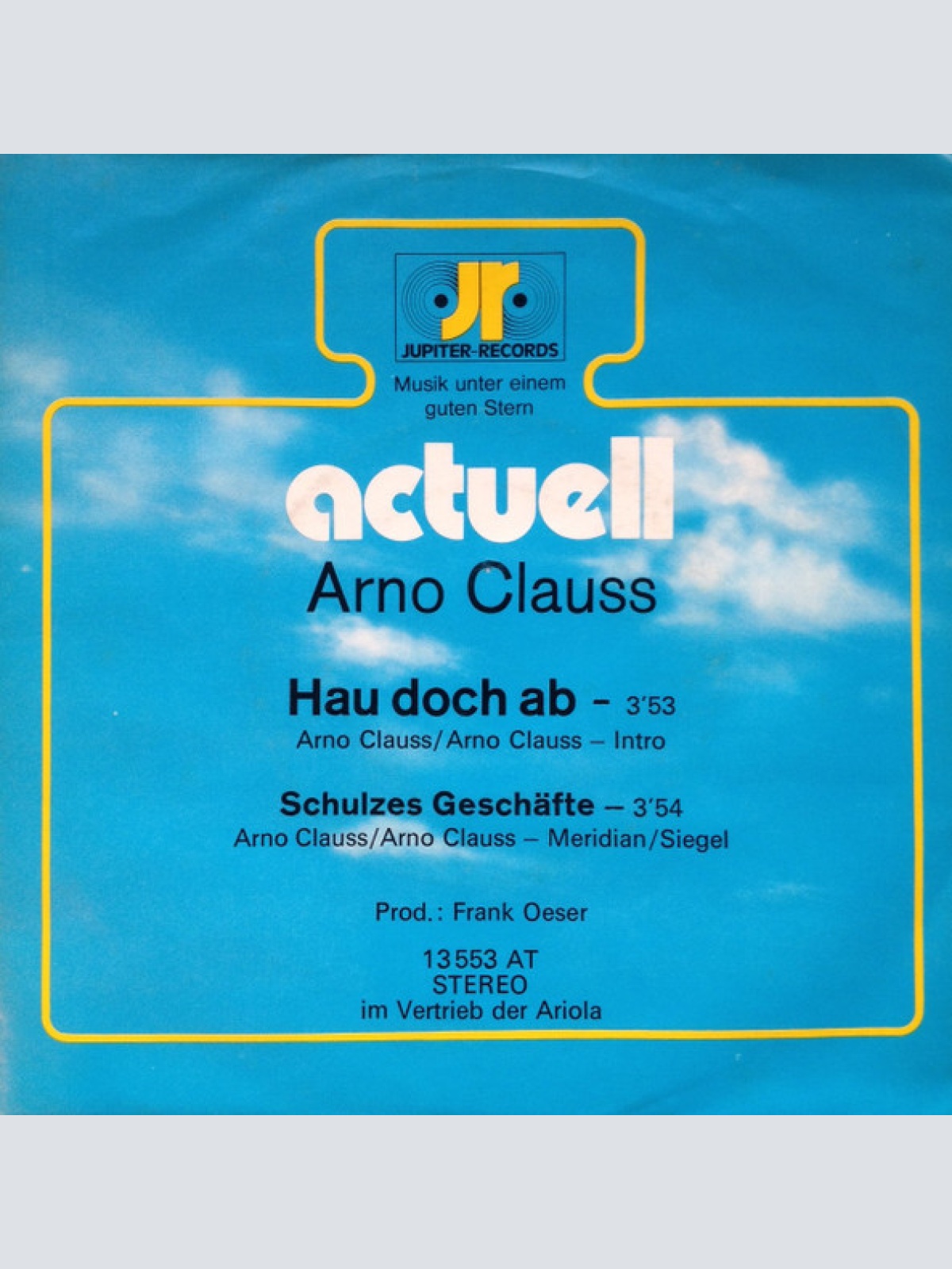 Vinyl / Arno Clauss - Hau Doch Ab