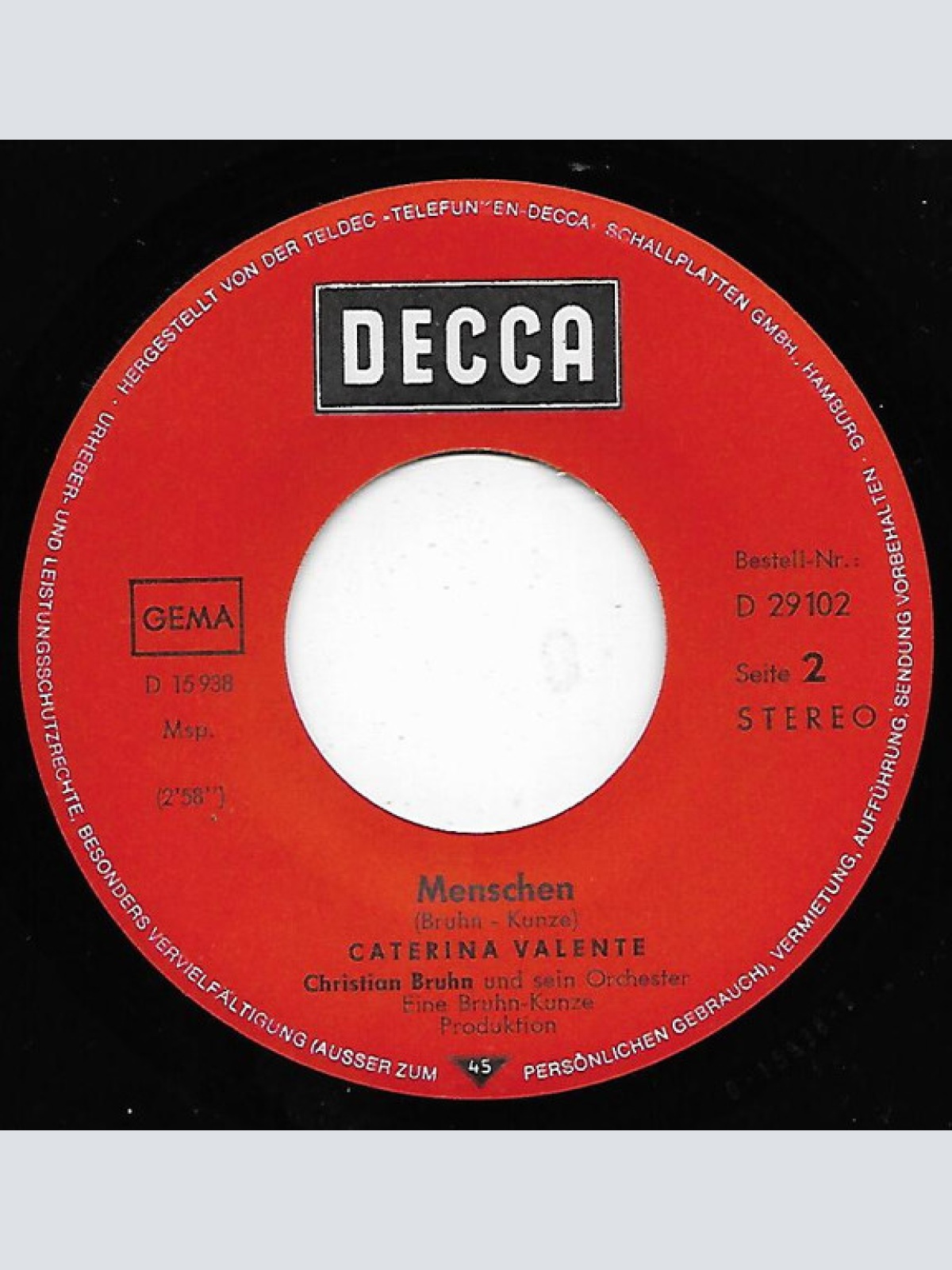 Vinyl / Caterina Valente - Es Lebe Die Liebe