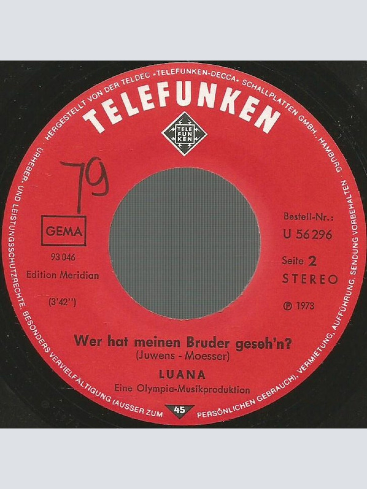 Vinyl / Luana (6) - Die Liebe Ist Ein Seltsames Spiel