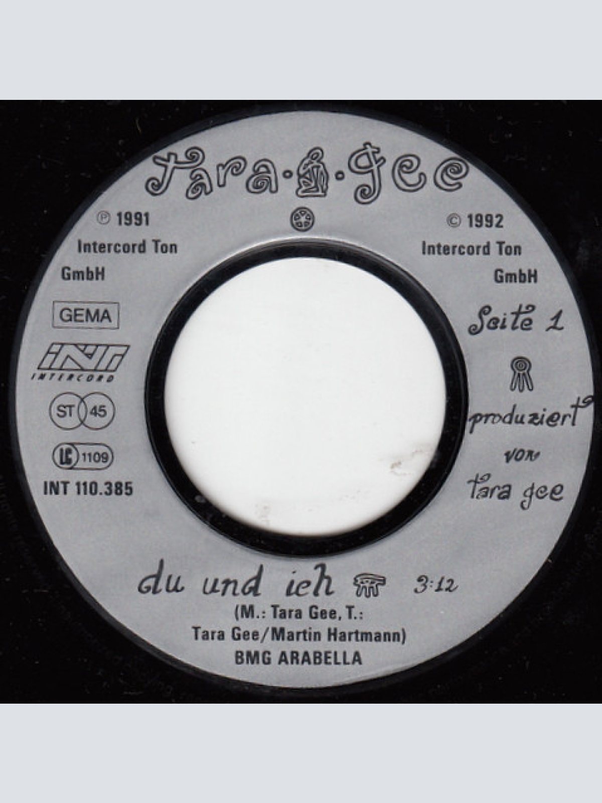 Vinyl / Tara Gee - Du Und Ich