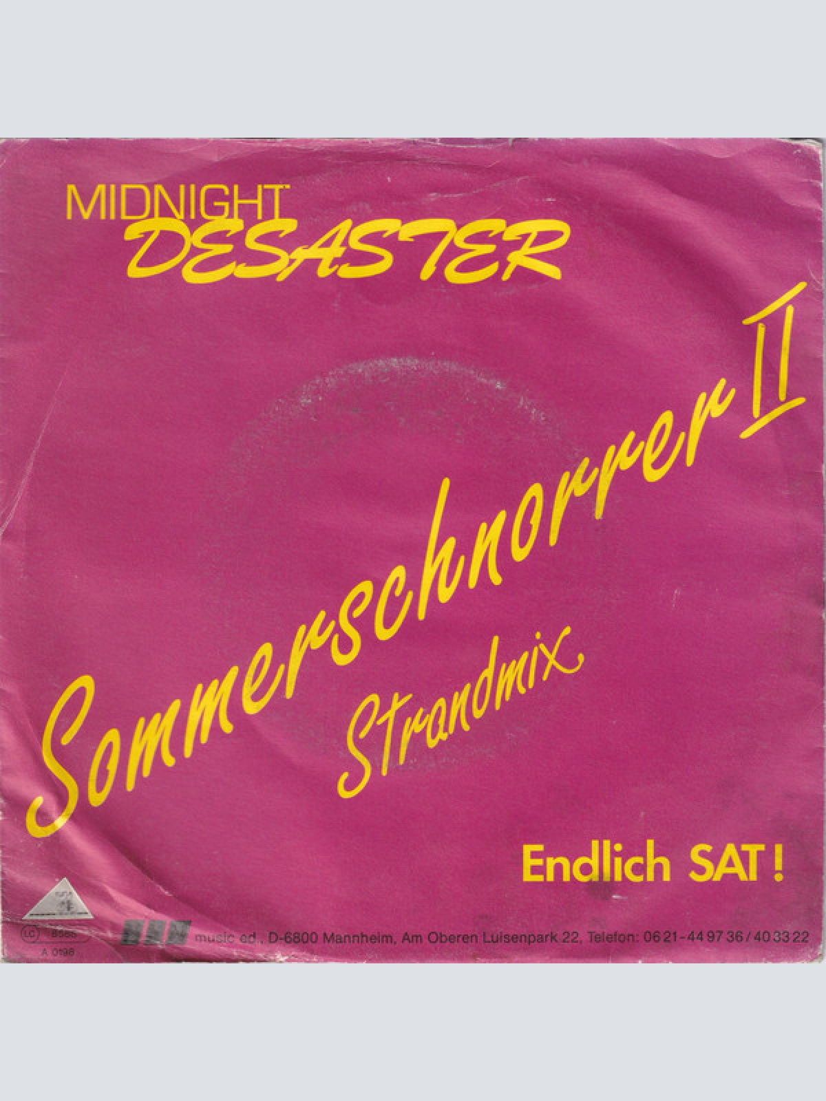 Vinyl / Midnight Desaster - Sommerschnorrer II