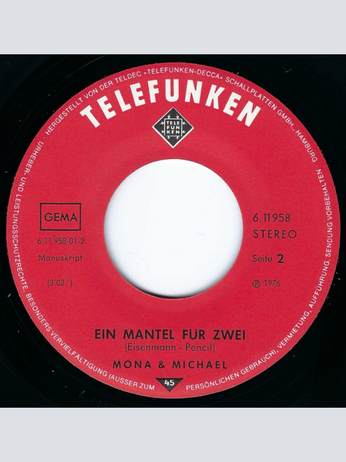 Vinyl / Mona & Michael - Heute Wird Ein Stier Gegrillt