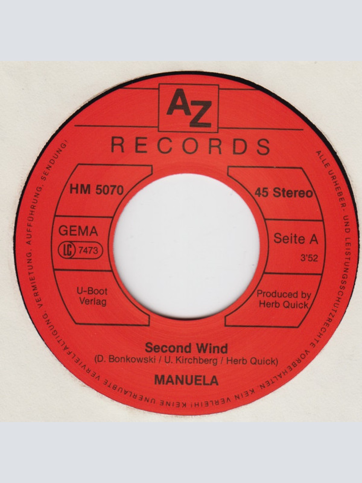 Vinyl / Manuela (5) - Second Wind