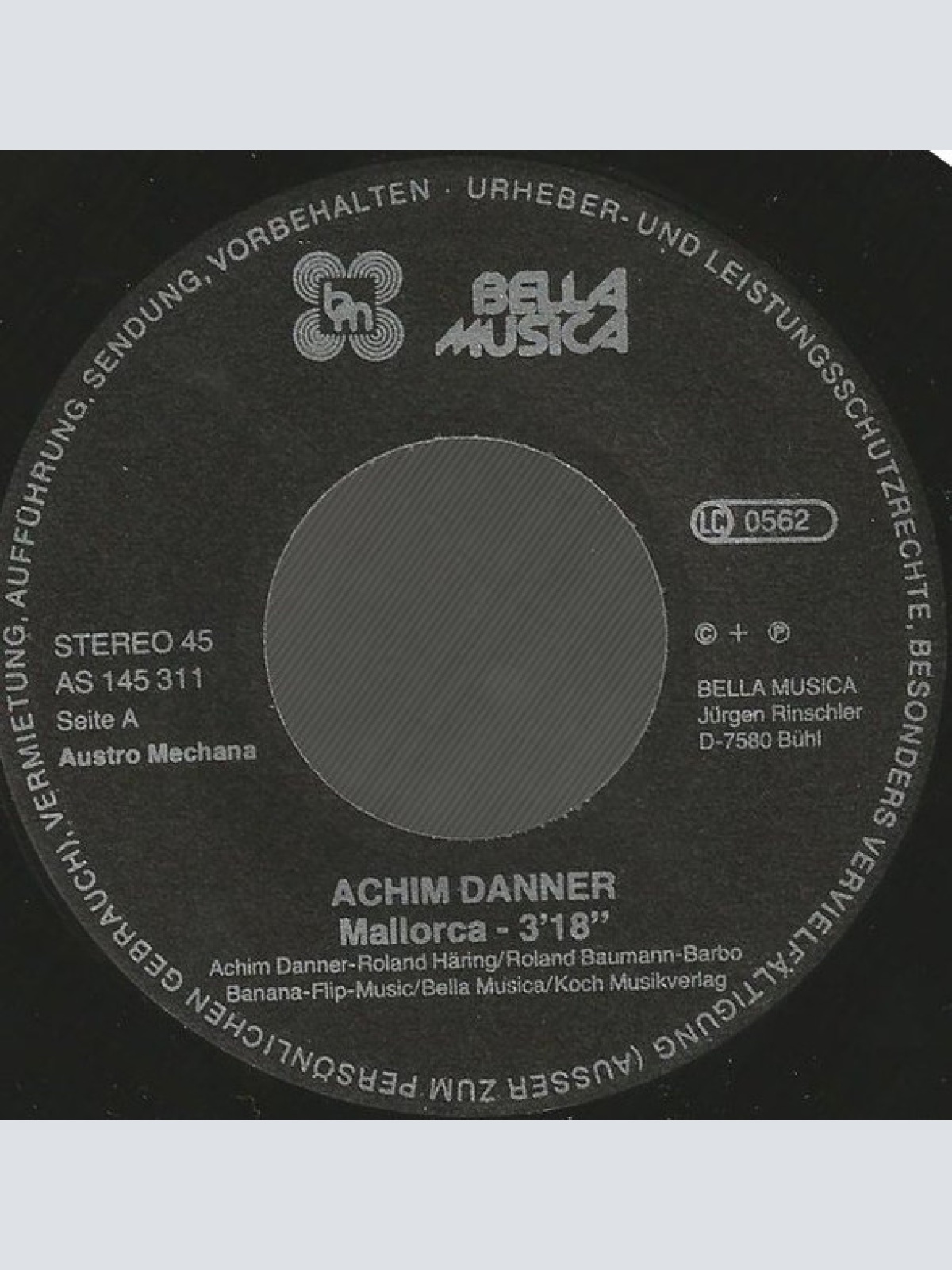 Vinyl / Achim Danner - Mallorca