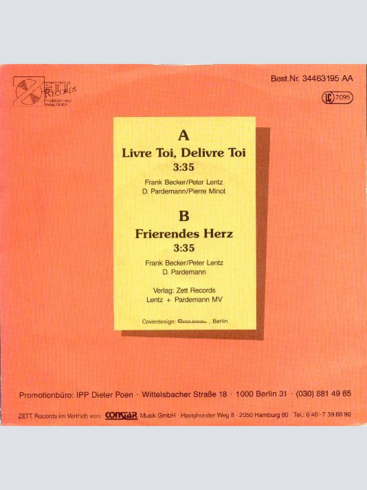 Vinyl / Pierre Minot - Livre Toi, Delivre Toi / Frierendes Herz