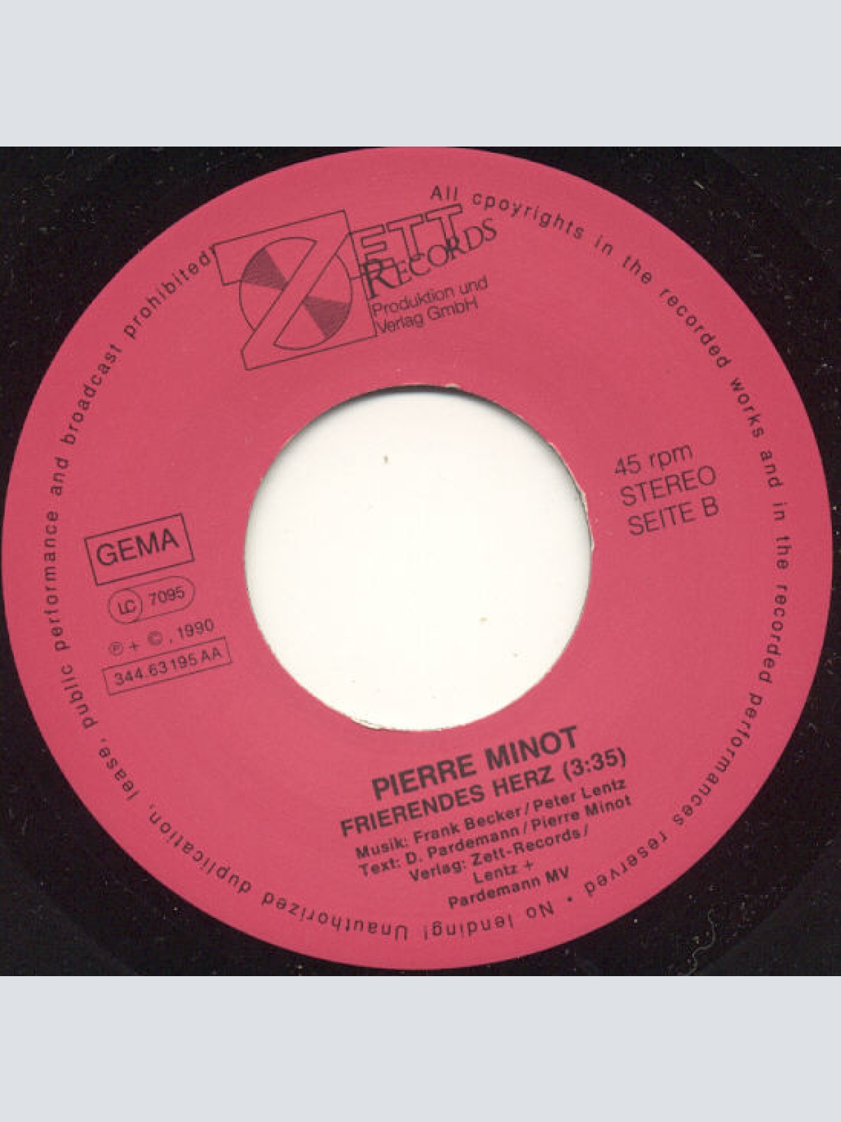 Vinyl / Pierre Minot - Livre Toi, Delivre Toi / Frierendes Herz