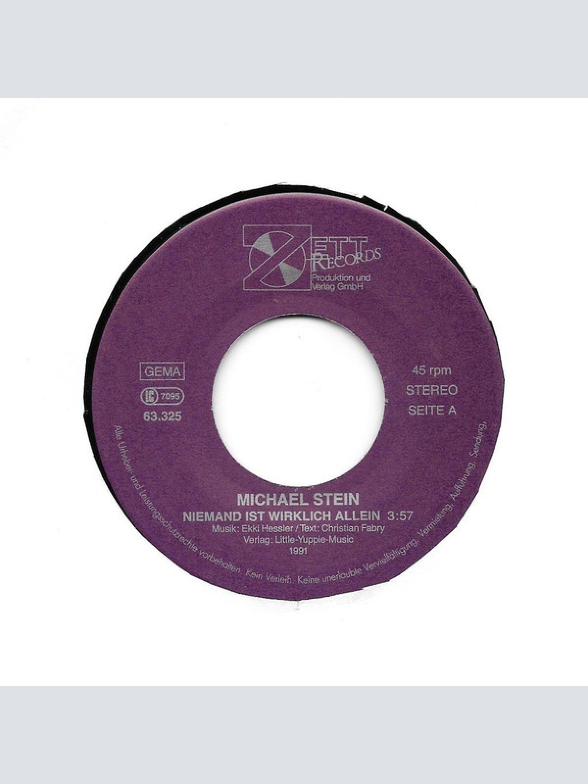 Vinyl / Michael Stein (3) - Niemand Ist Wirklich Allein
