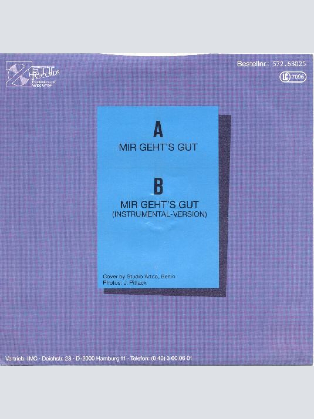 Vinyl / Steffi Hinz - Mir Geht's Gut