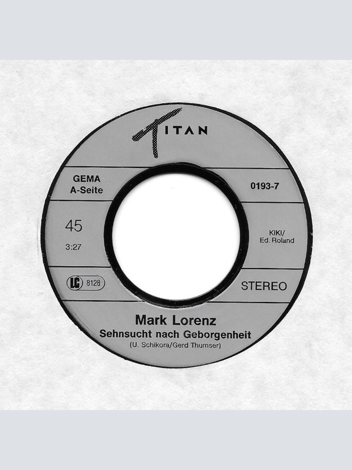 Vinyl / Mark Lorenz - Sehnsucht Nach Geborgenheit