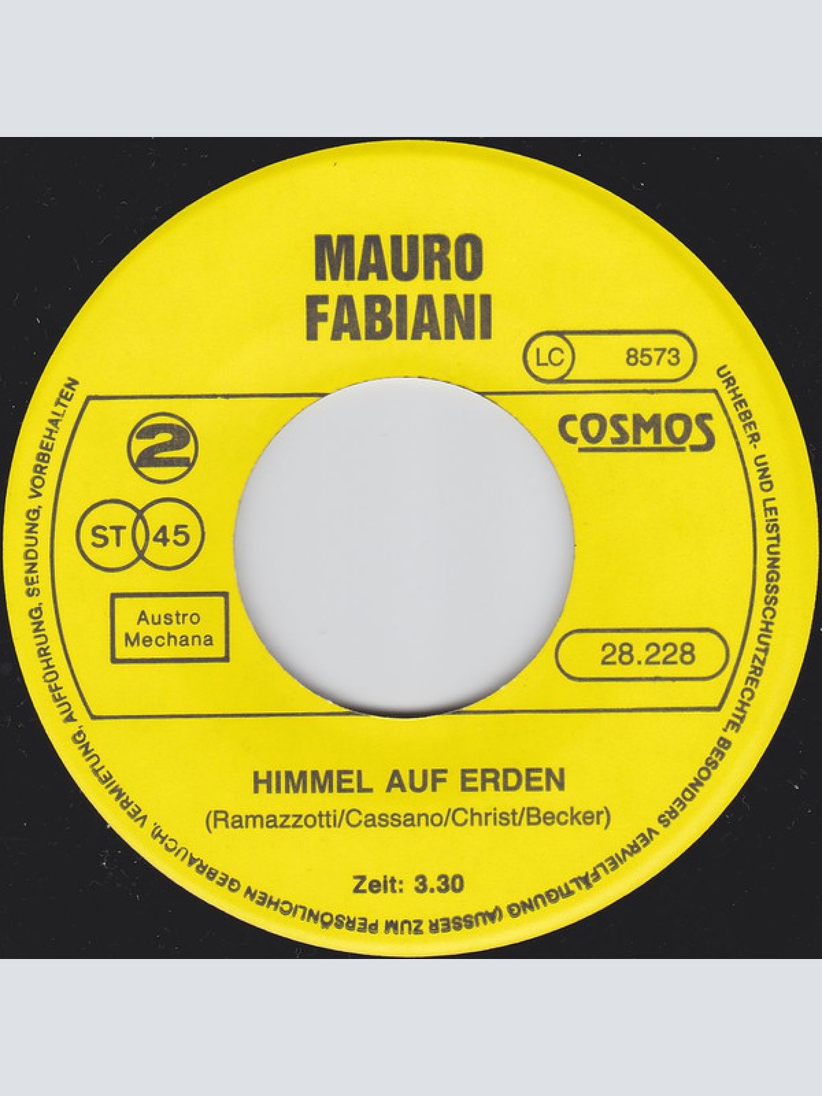 Vinyl / Mauro Fabiani - Ein Starkes Gefühl / Himmel Auf Erden