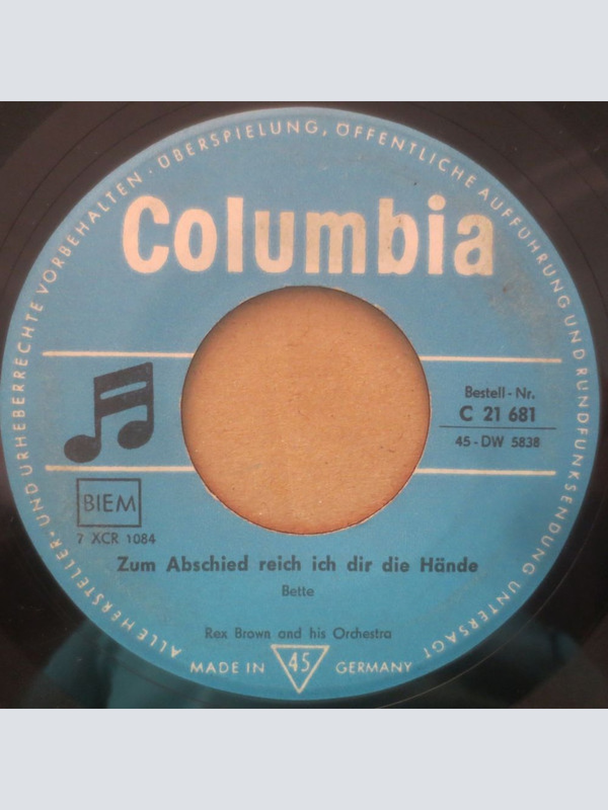 Vinyl / Rex Brown And His Orchestra* - Sahara-Song / Zum Abschied Reich Ich Dir Die Hände