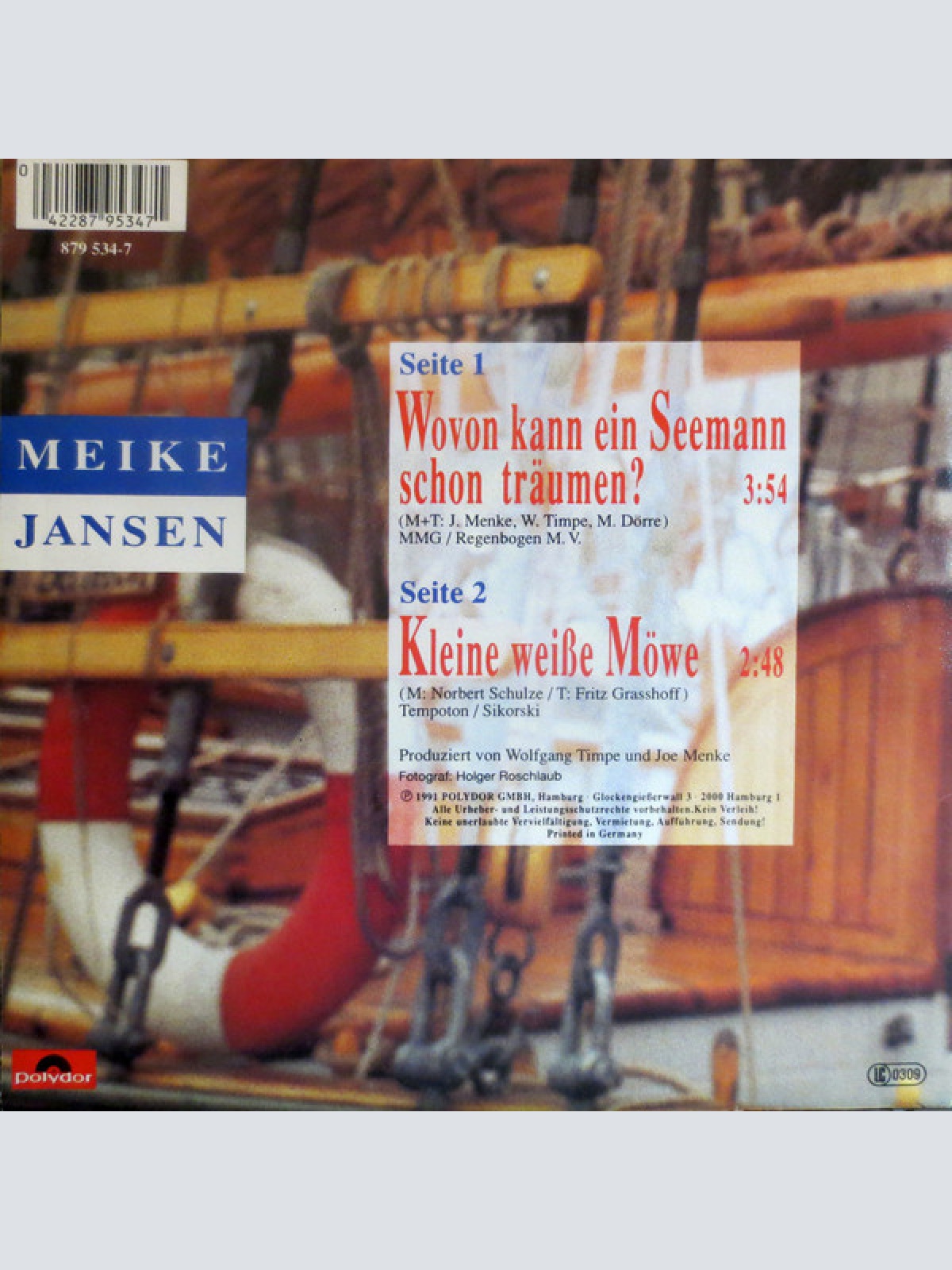 Vinyl / Meike Jansen - Wovon Kann Ein Seemann Schon Träumen?