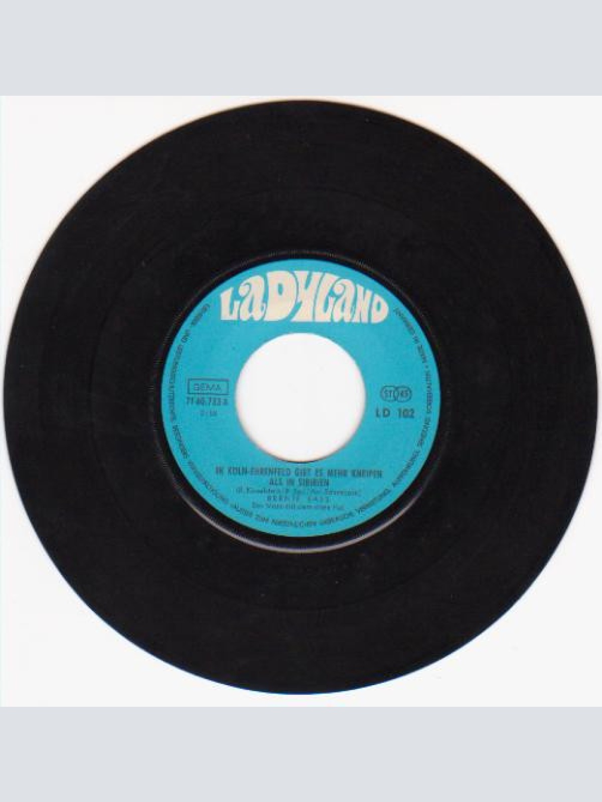 Vinyl / Bernie Bass - In Köln-Ehrenfeld Gibt Es Mehr Kneipen Als In Sibirien