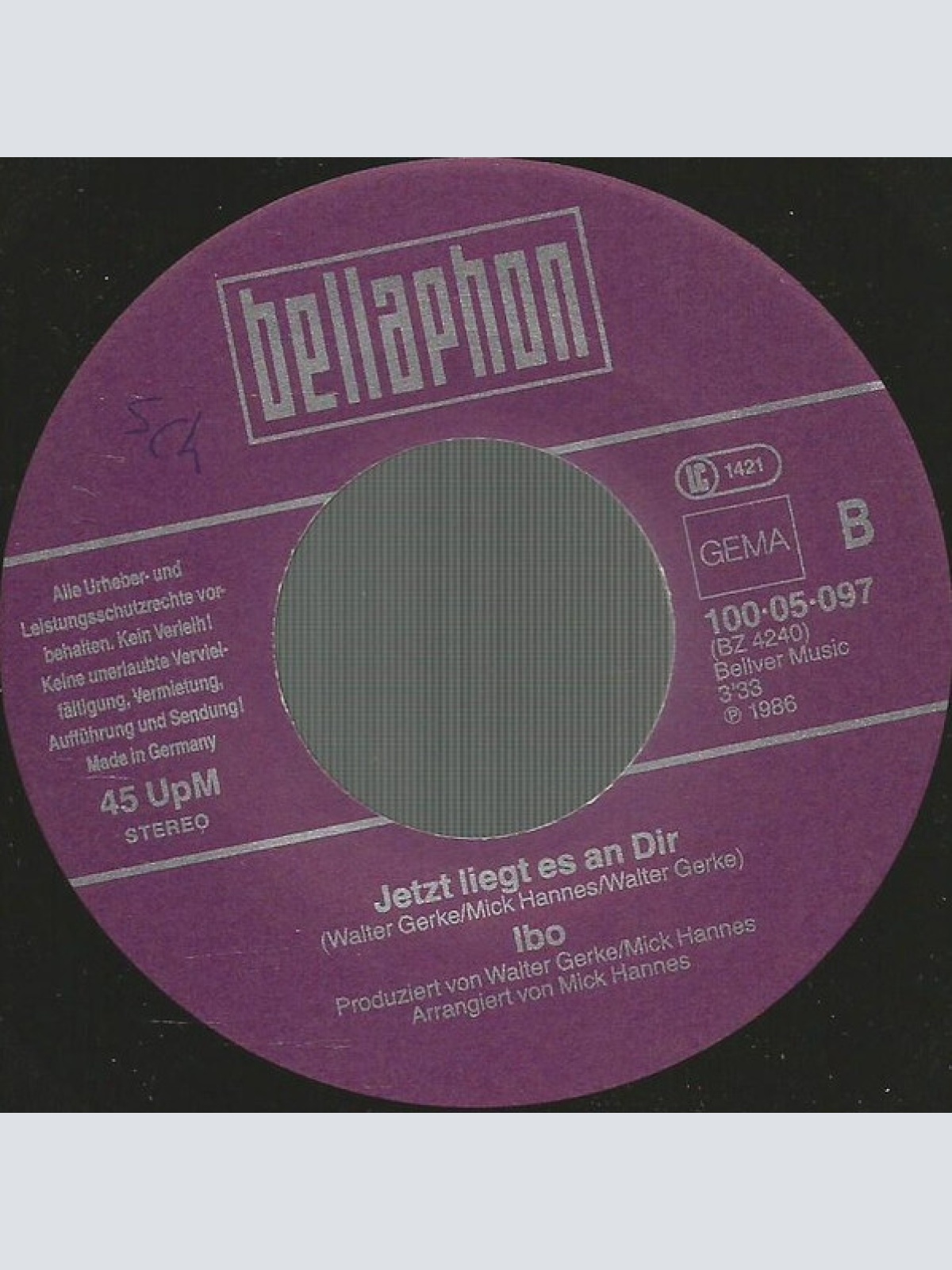 Vinyl / Ibo (2) - Das Schaffst Du Nicht