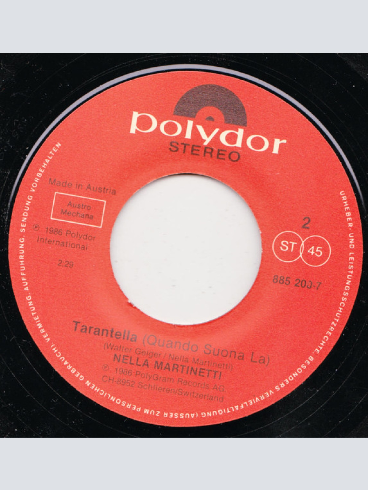 Vinyl / Nella Martinetti - Bella Musica