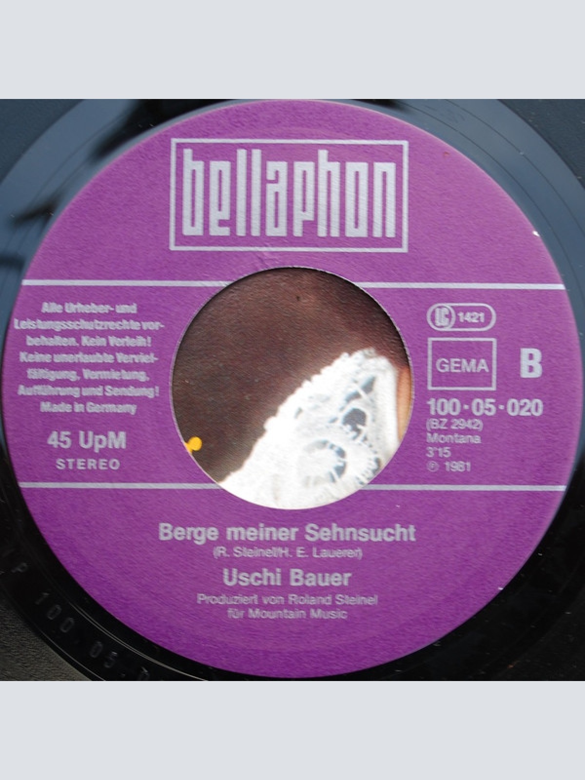 Vinyl / Uschi Bauer - Heia Popeia, Im Bett Ist Es Schön