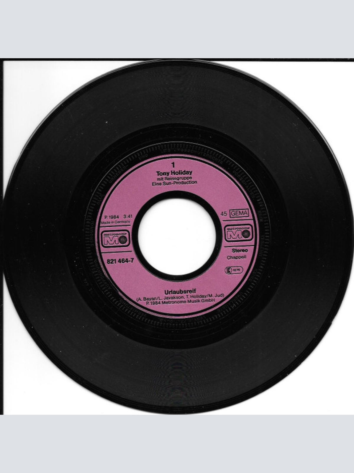 Vinyl / Tony Holiday Mit Reisegruppe* - Urlaubsreif