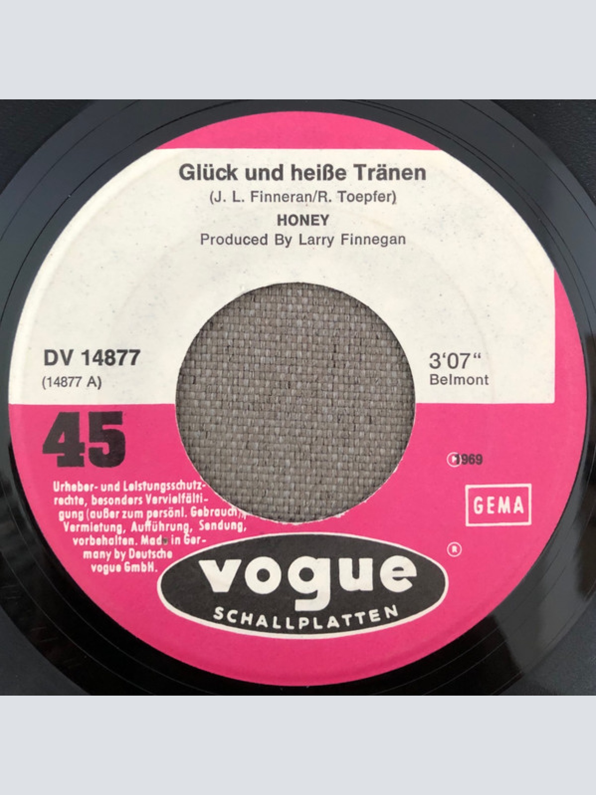 Vinyl / Honey (63) - Glück Und Heisse Tränen / Das Reichste Mädchen Der Welt