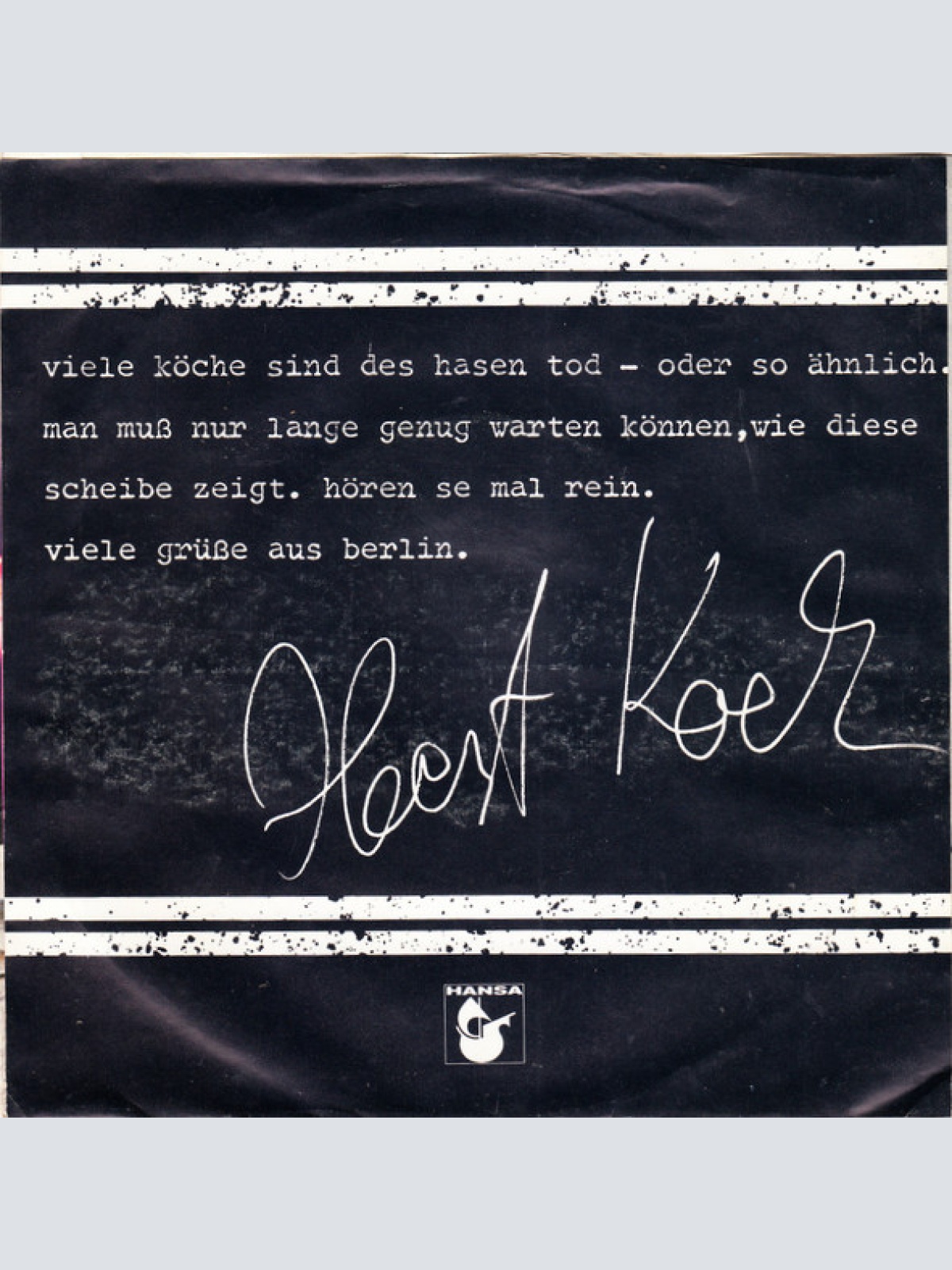 Vinyl / Horst Koch - Amanda! / Saal 5 Im Amtsgericht