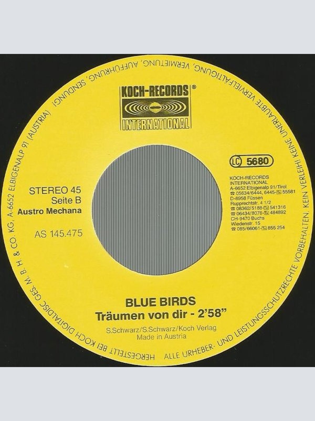 Vinyl / Blue Birds (2) - Ciao Maria Ciao