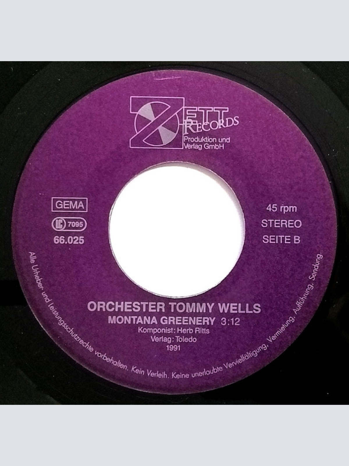 Vinyl / Orchester Tommy Wells - Fernweh Melodie