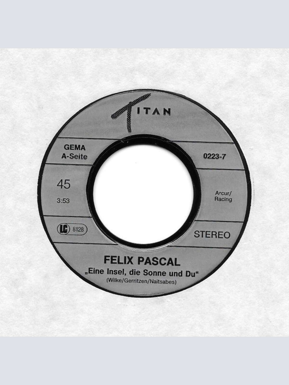 Vinyl / Felix Pascal - Eine Insel, Die Sonne Und Du