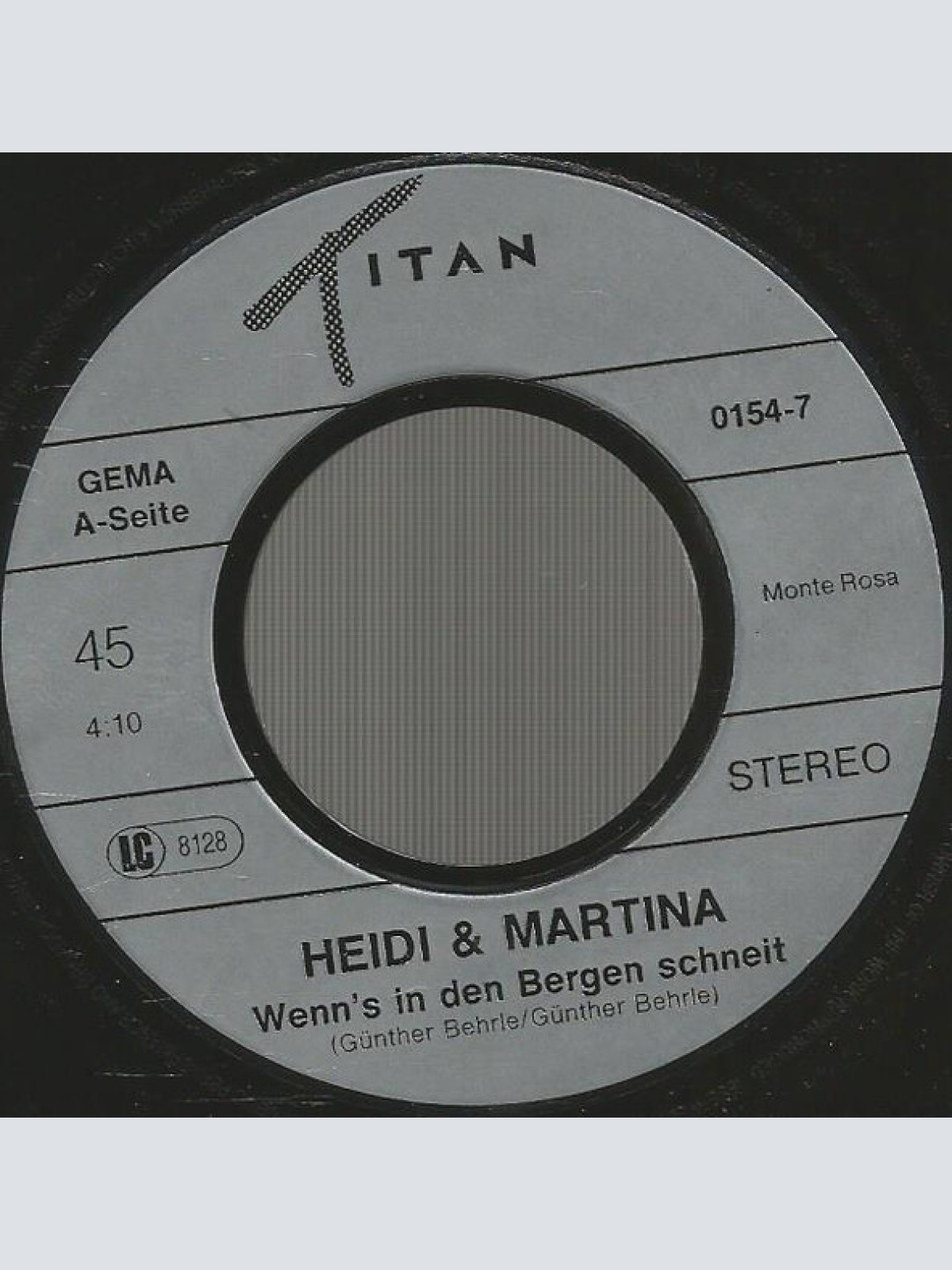 Vinyl / Heidi & Martina - Wenn's In Den Bergen Schneit